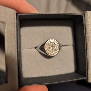 Sterling Silver .925 Men's Christian Ring